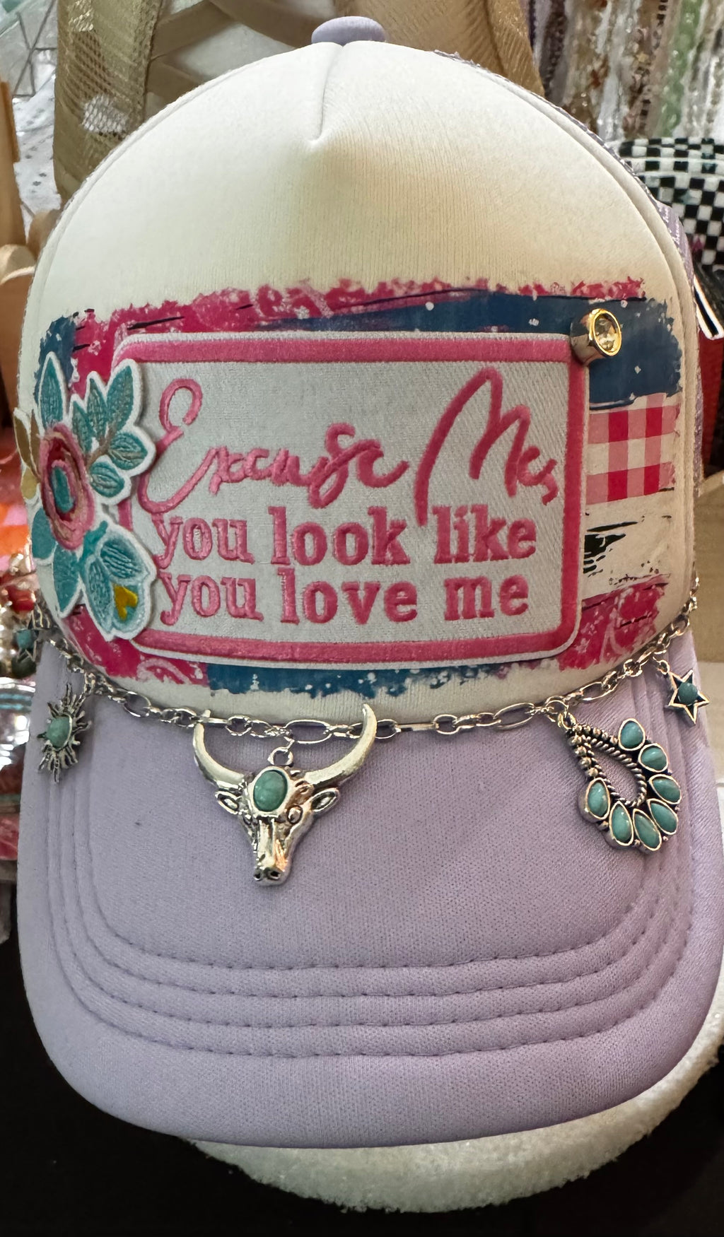 She’s from Texas Trucker Hat with Hat Chain