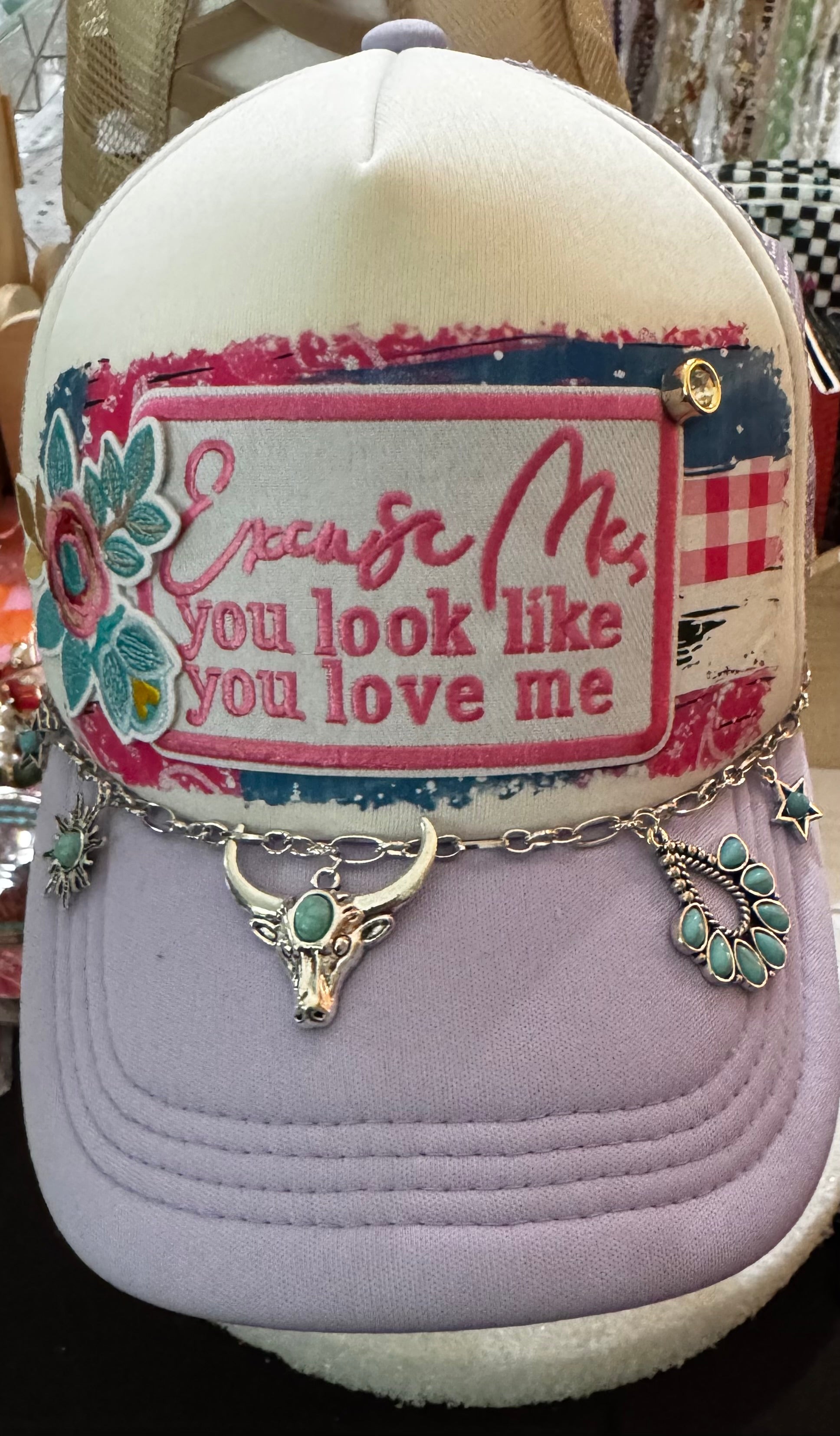 She’s from Texas Trucker Hat with Hat Chain